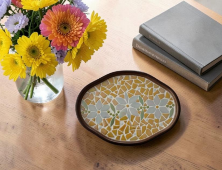 Flowery Lemon Tray